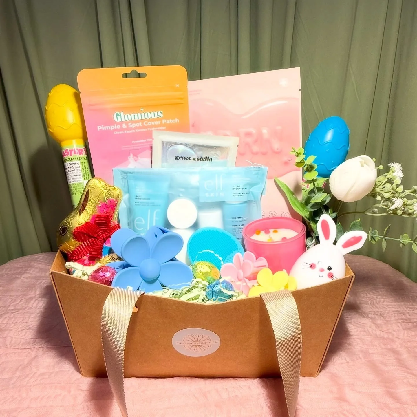 Handpicked Easter baskets for her!💕#easterbasket #curatedgifts #curatedcraftyco #thoughtfulgifts