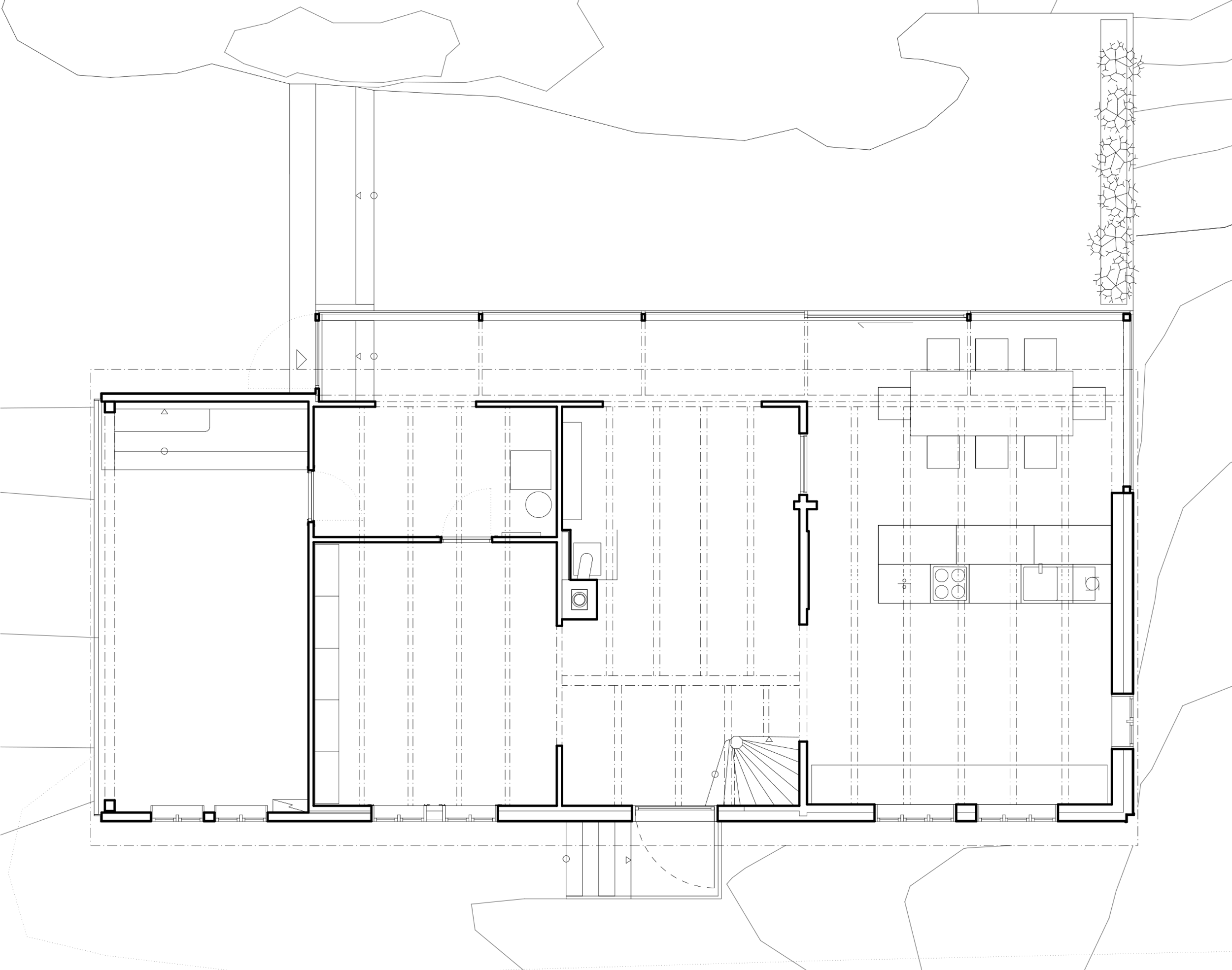 Plantegning av Gamlehuset.
