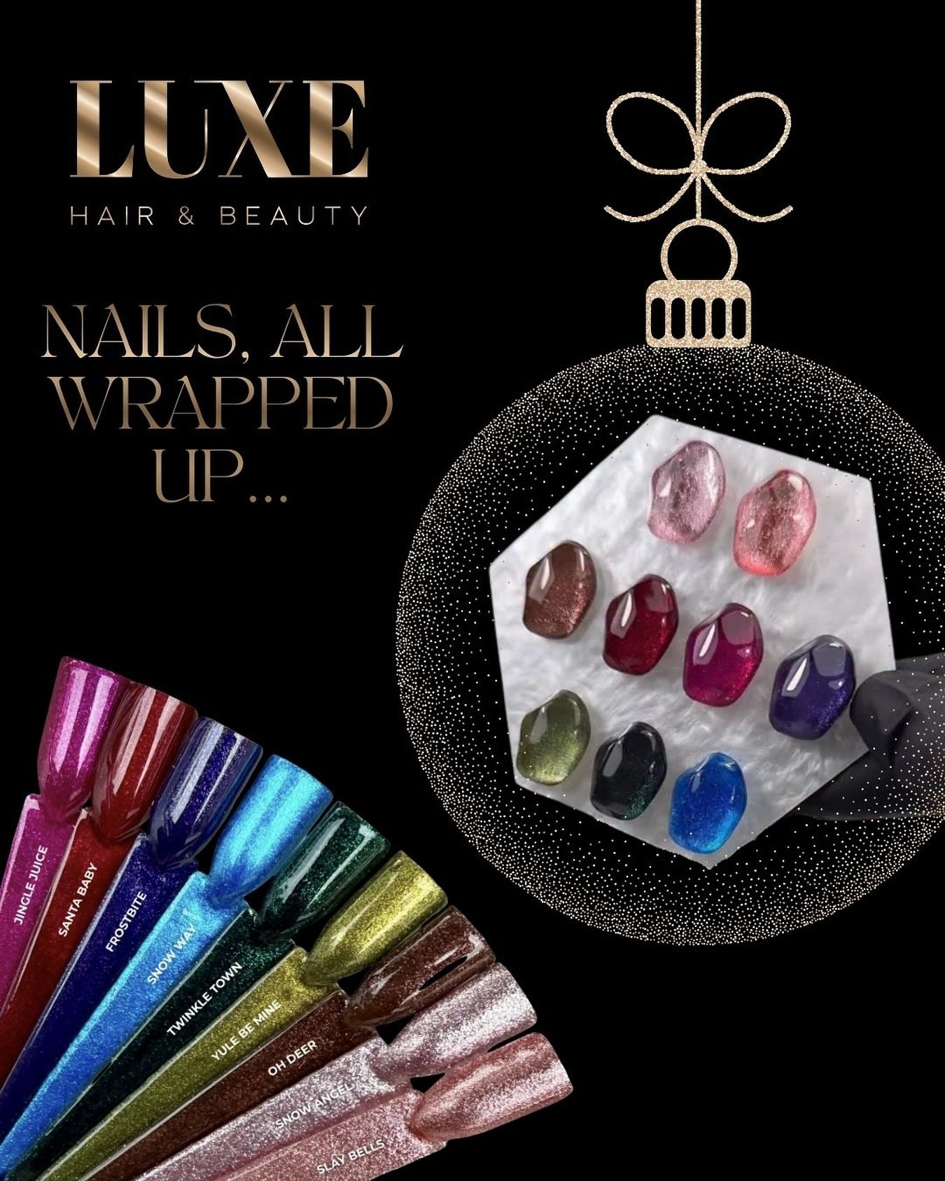 Oh my word&hellip; look at our new Christmas colours collection, All Wrapped Up. How will our clients choose ? 💫