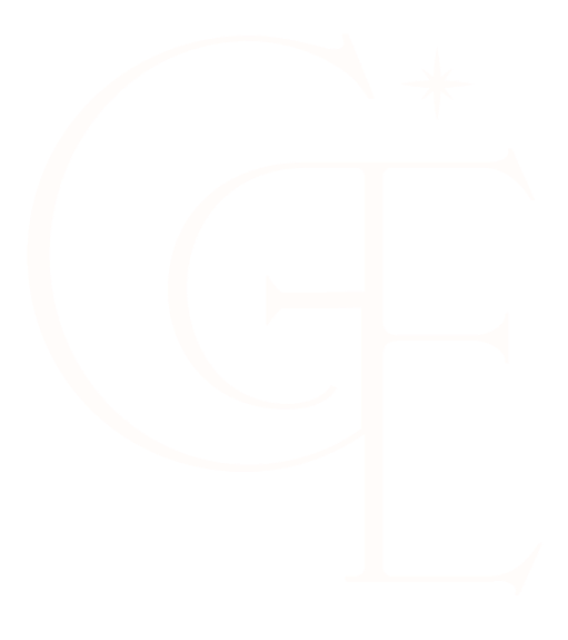A black background with white stylized letters 'C', 'E', and 'L', and a star-like symbol above the 'C'.