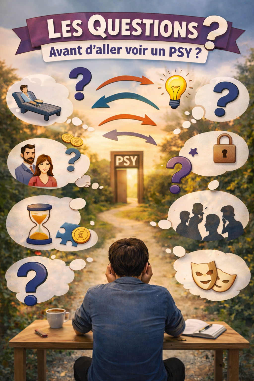 Les 10 questions que l’on se pose avant d’aller voir un psy 