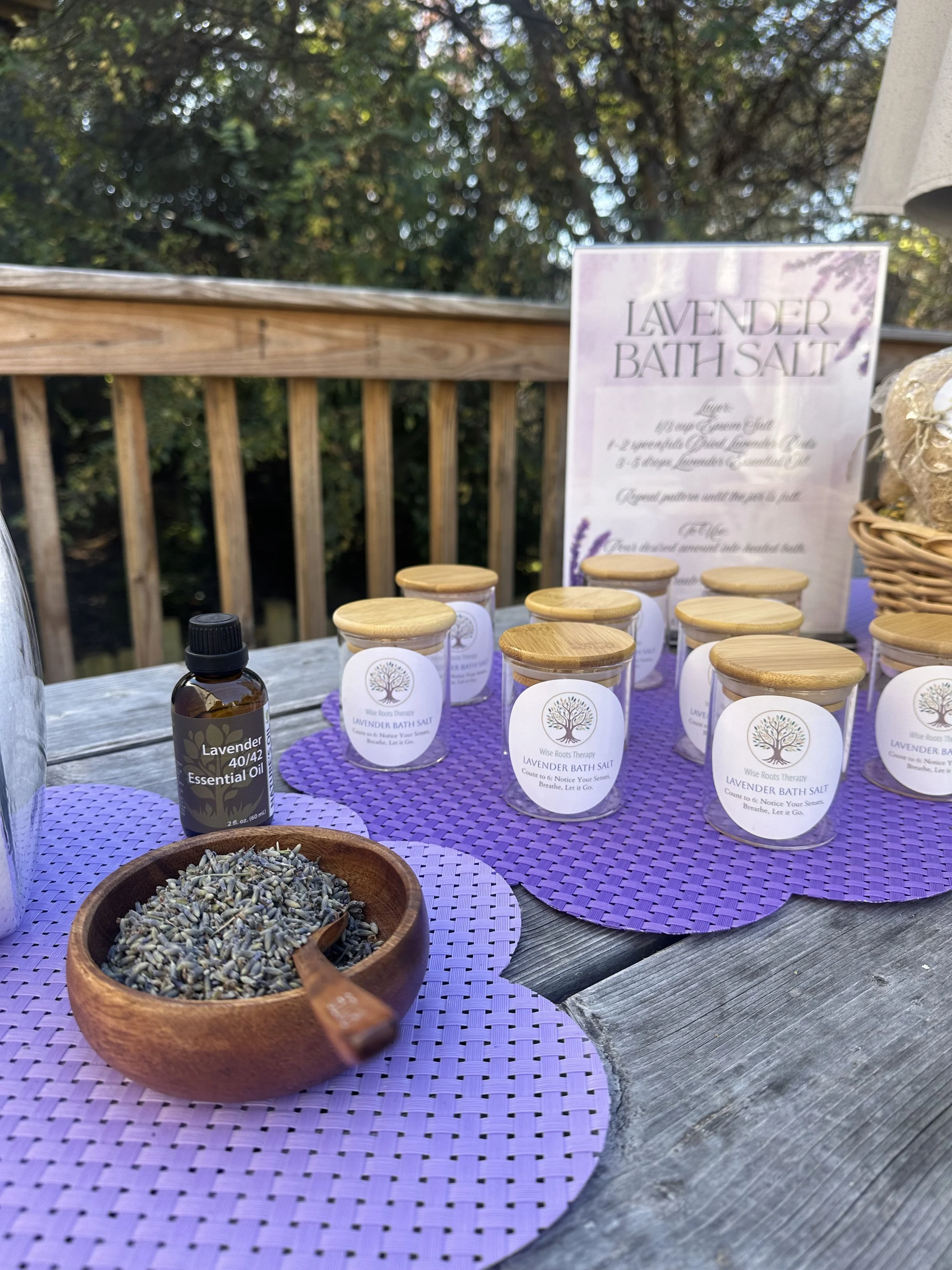 Locally grown lavendar for self-care