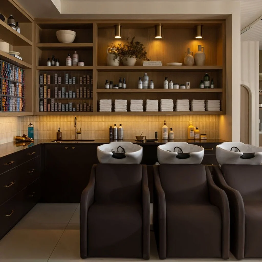 Swipe to slide 4 to see the before! It&rsquo;s 🤯 

This place got a bit of a glow up! ✨ 

Project |  @xcentrichair 
Design |  @buttercupdesigninc 
Photo |  @laurenweiler.photo