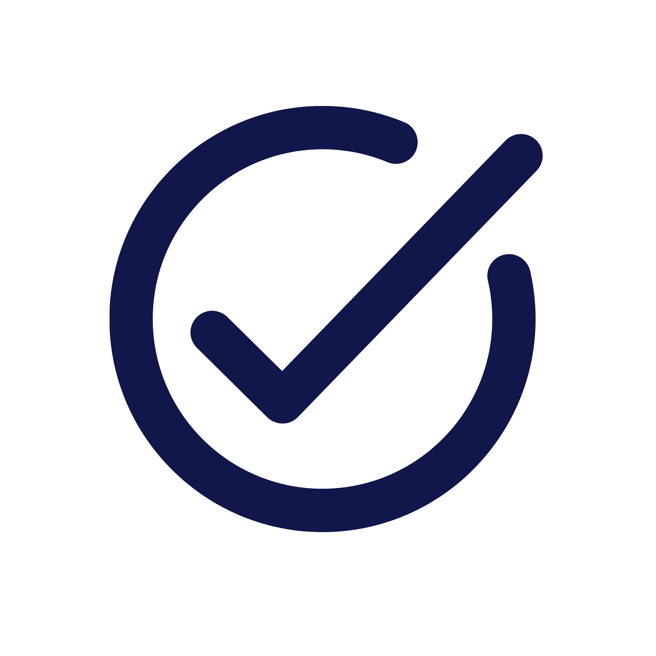 Checkmark inside a circular outline, representing healthcare risk management services.