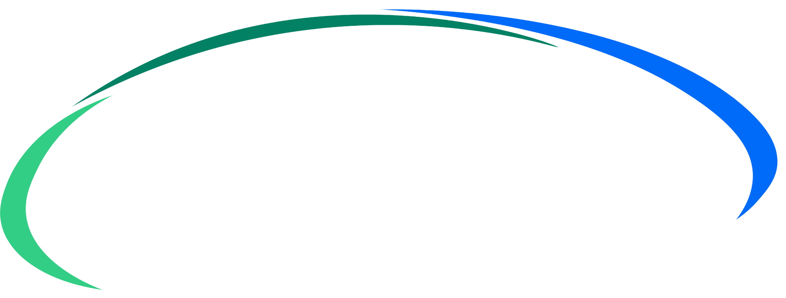 Abstract compliance training for caregivers, curved swoosh graphic in green and blue on a white background, framing the content area.
