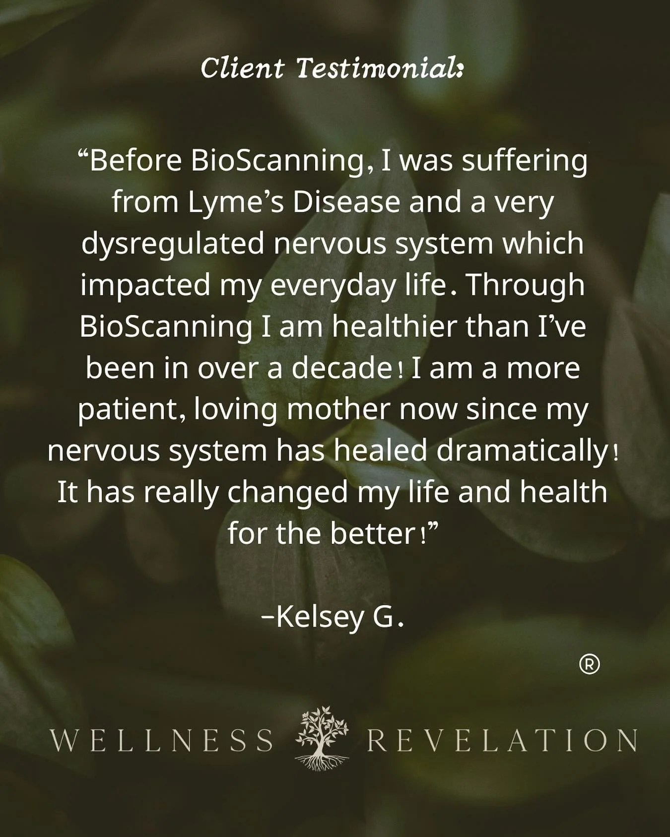 🍃When you scan and correct the energetic imbalances in the body, it&rsquo;s amazing what your &ldquo;healing machine&rdquo; is capable of! 

Correcting imbalances and regulating the nervous system is at the root of all dis-ease and illness. 

BioSca