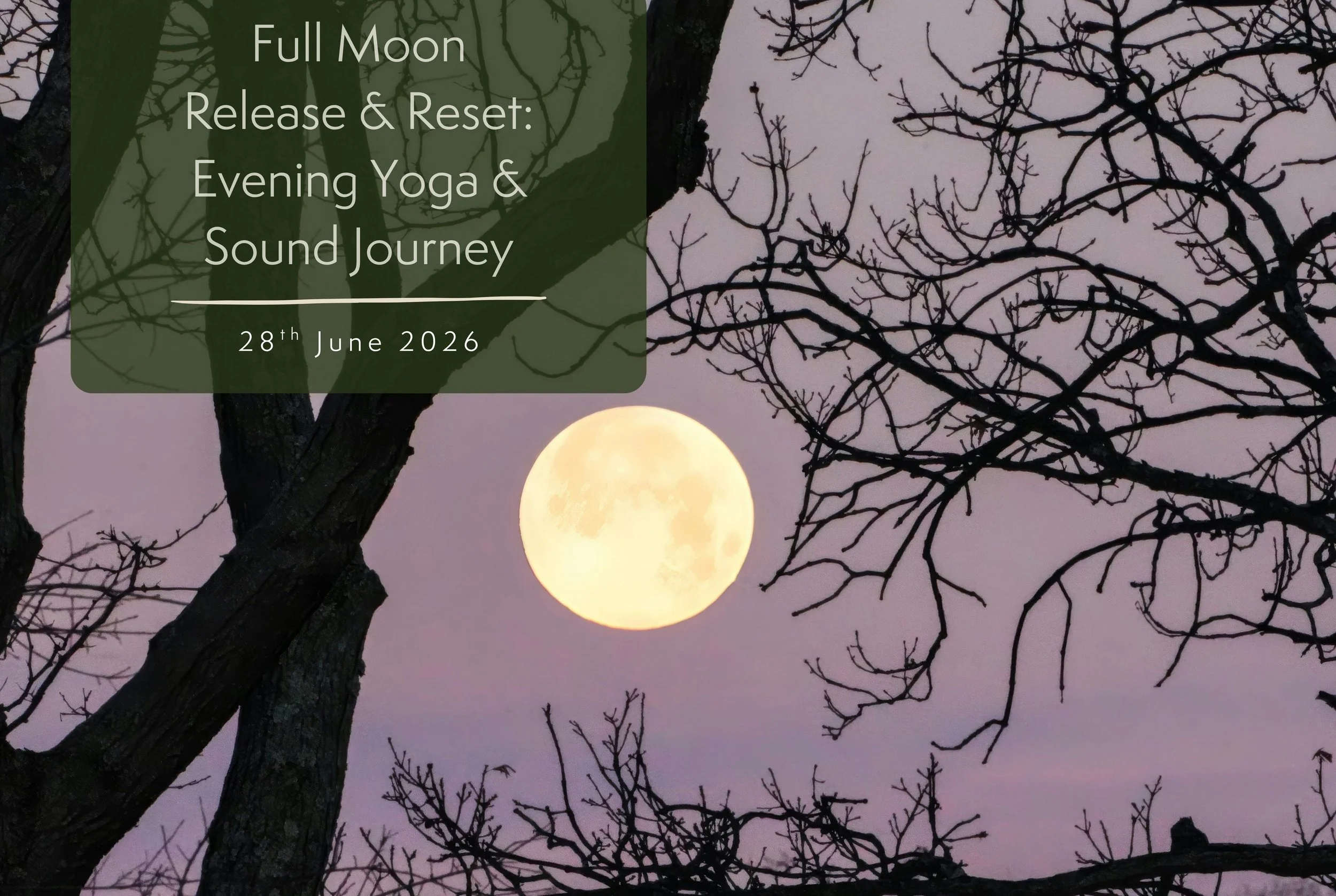 Full Moon Release &amp; Reset: Evening Yoga &amp; Sound Journey