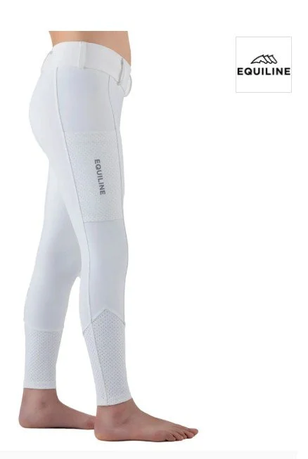 Equiline Gingef Full Grip Riding Tights - White