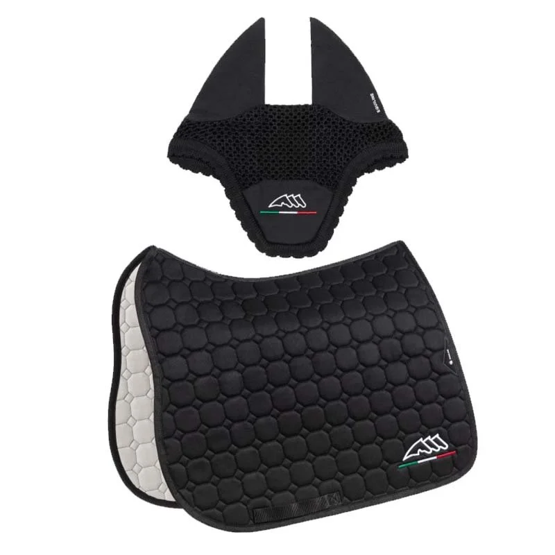 Equline Octagon Saddle Pad & Ear Net Set