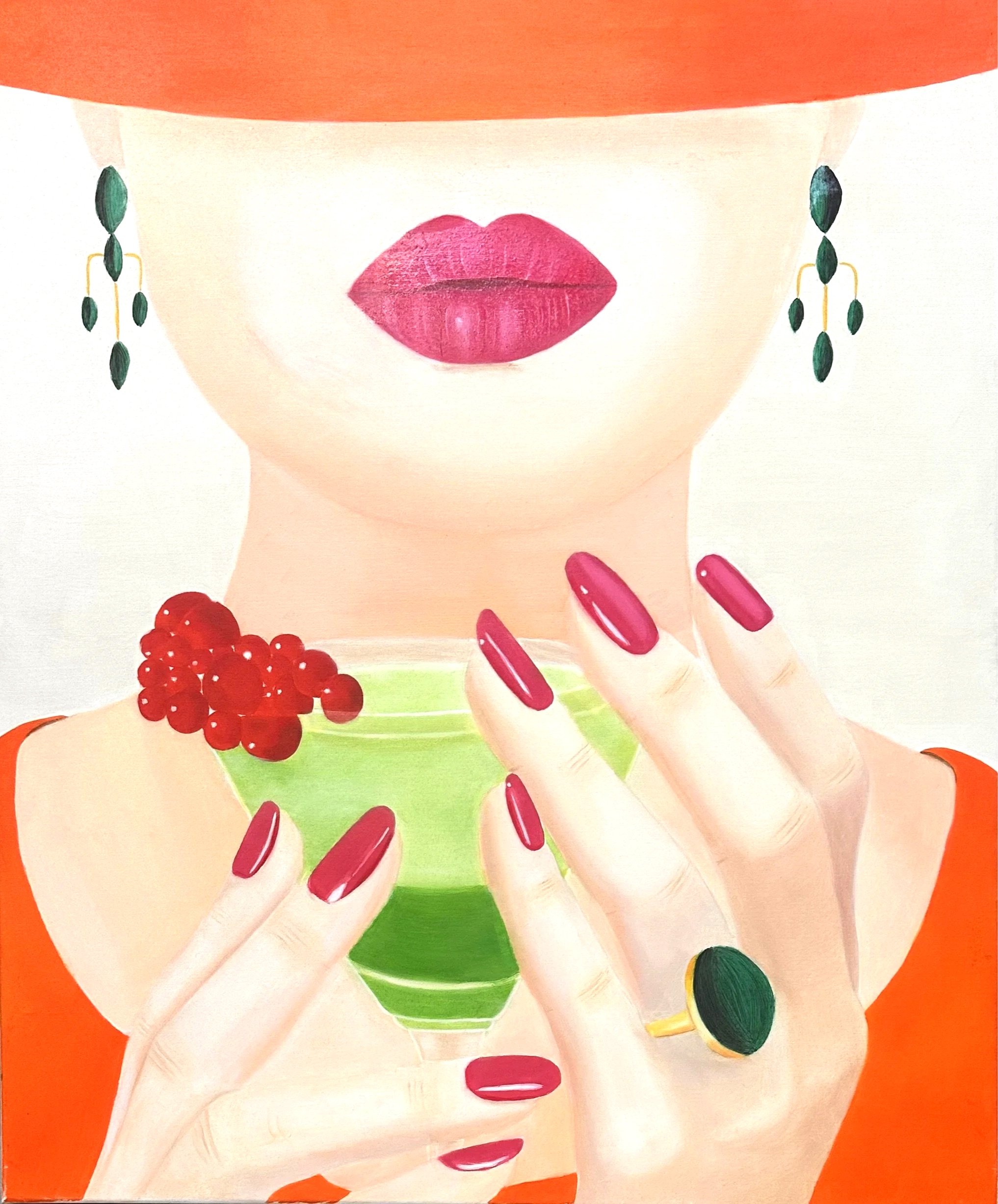 Mojito time
 Huile sur toile
 73x60 cm