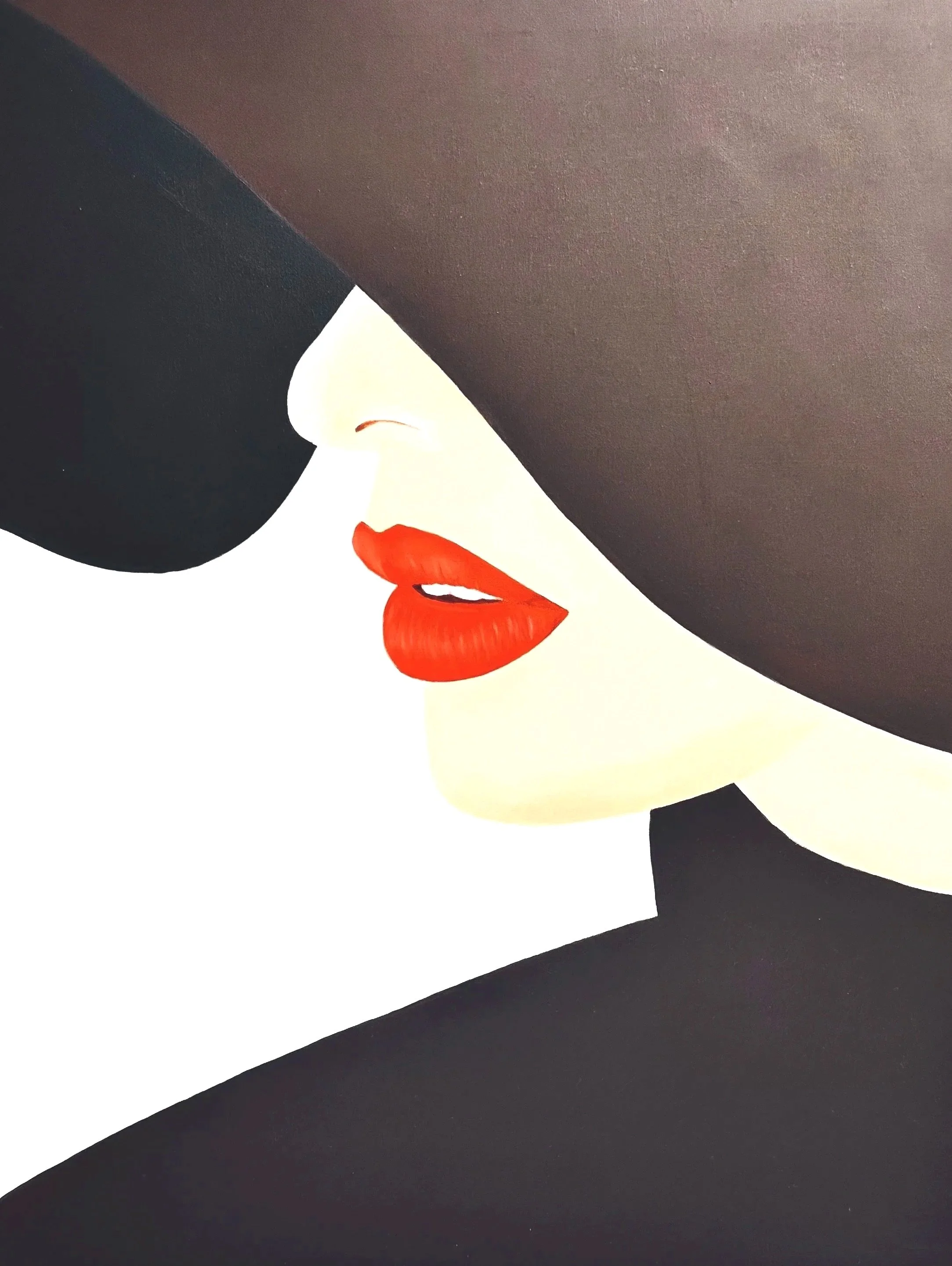 Le chapeau noir
  Huile sur toile
 76x61 cm
