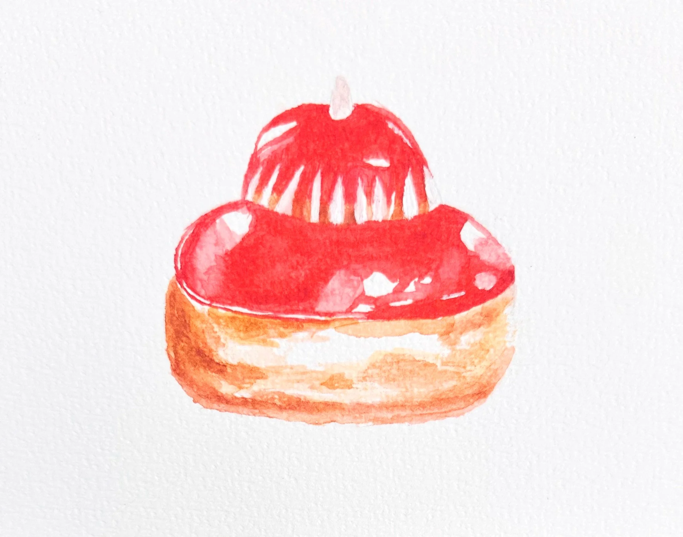La religieuse 
 Aquarelle sur papier
 25x19 cm