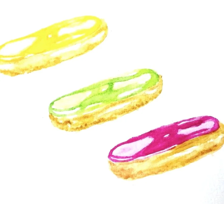 Les éclairs
 Aquarelle sur papier
  non disponible