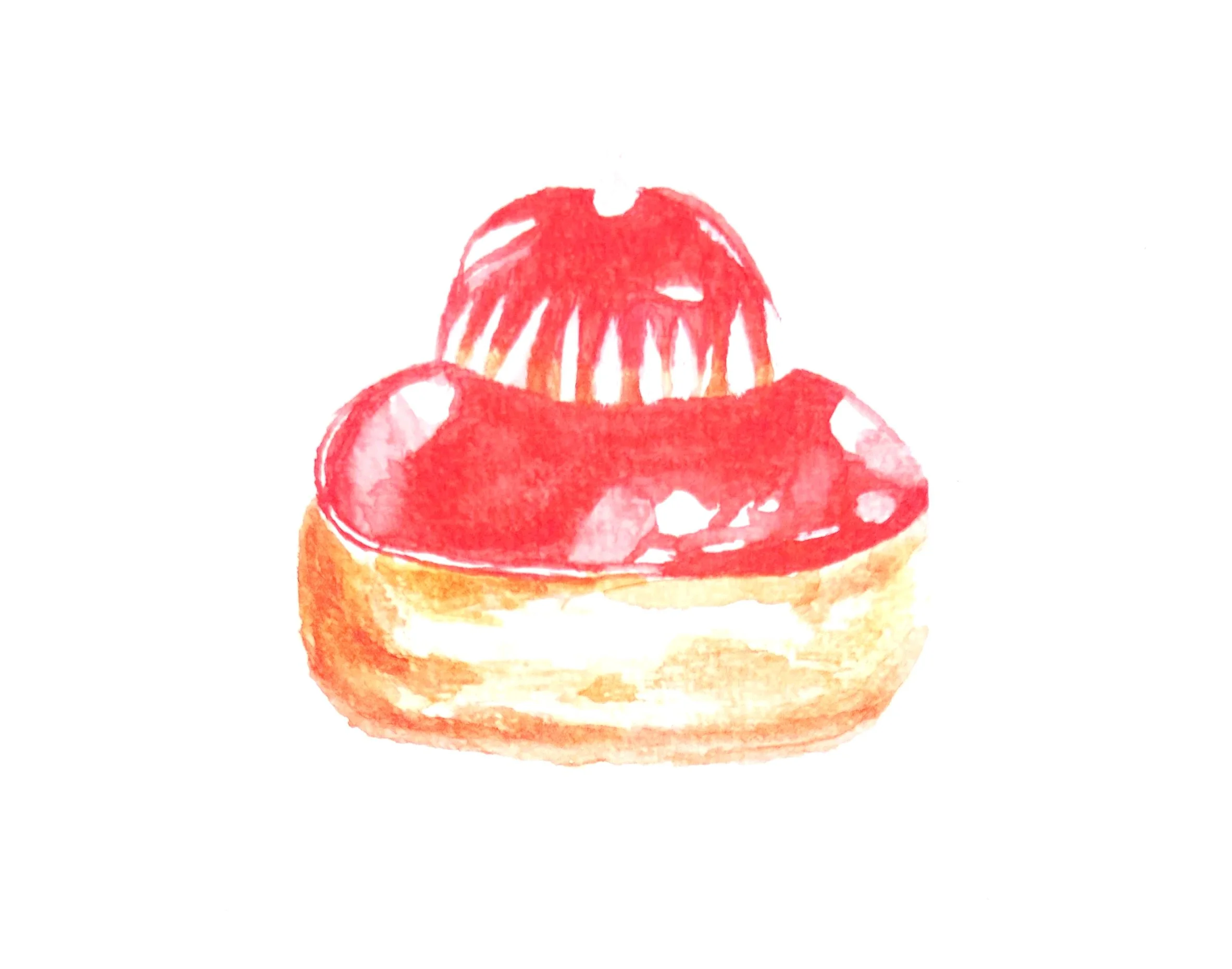 La religieuse 
 Aquarelle sur papier
 25x19 cm