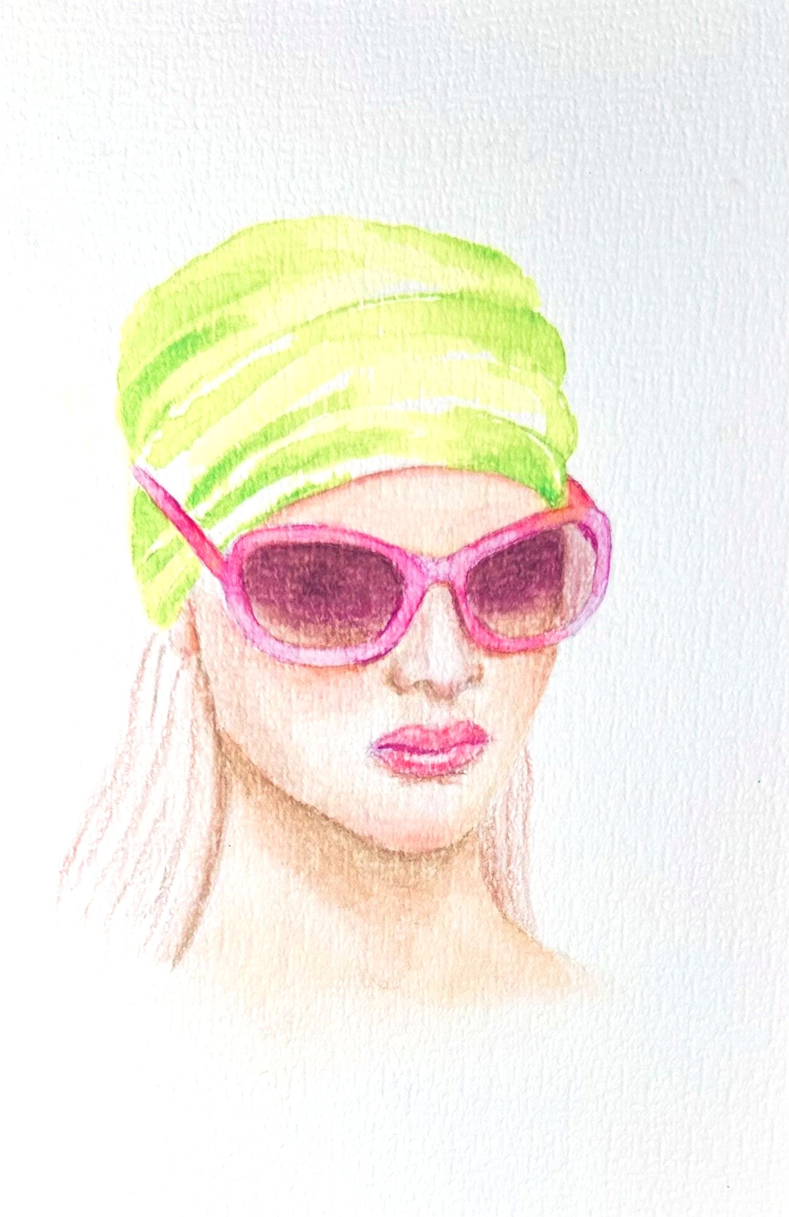 L'été
 Aquarelle sur papier
 19x14,5 cm