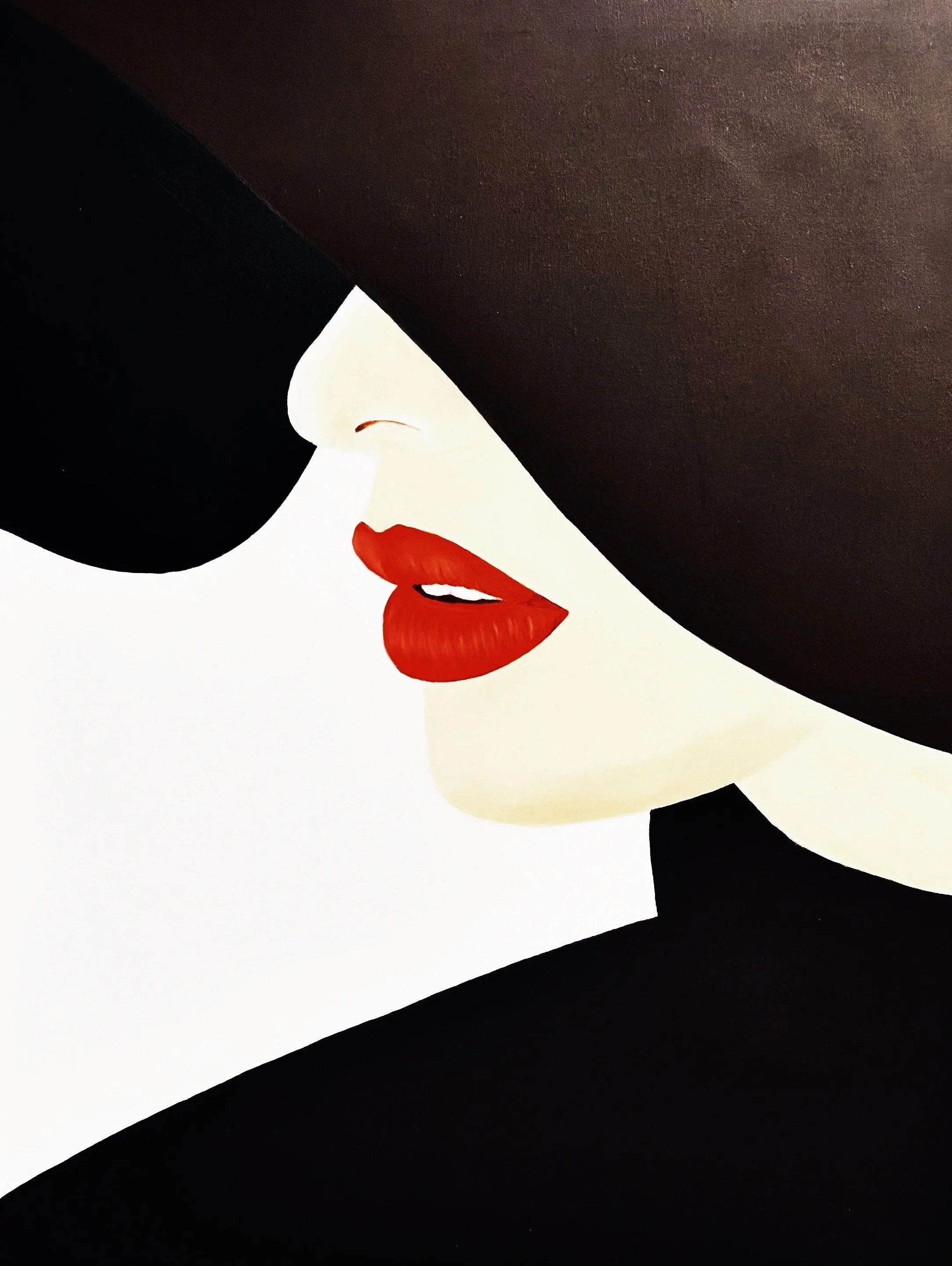 Le chapeau noir
 Huile sur toile
 76x61 cm