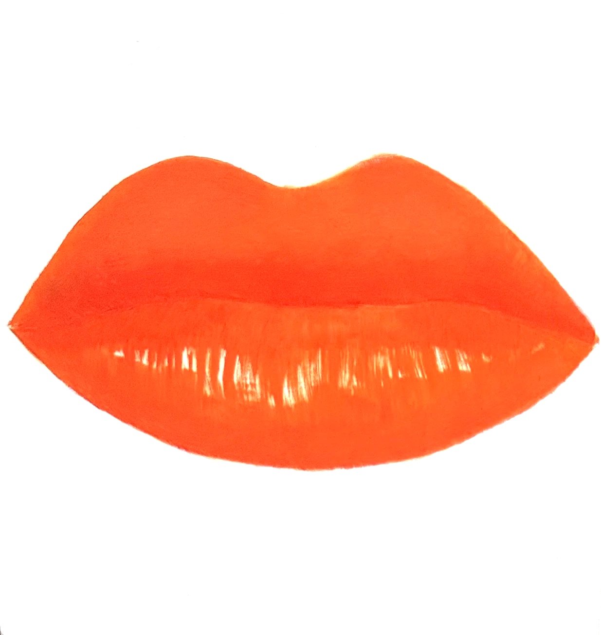 La bouche orange
 Huile sur bois
 15x15 cm