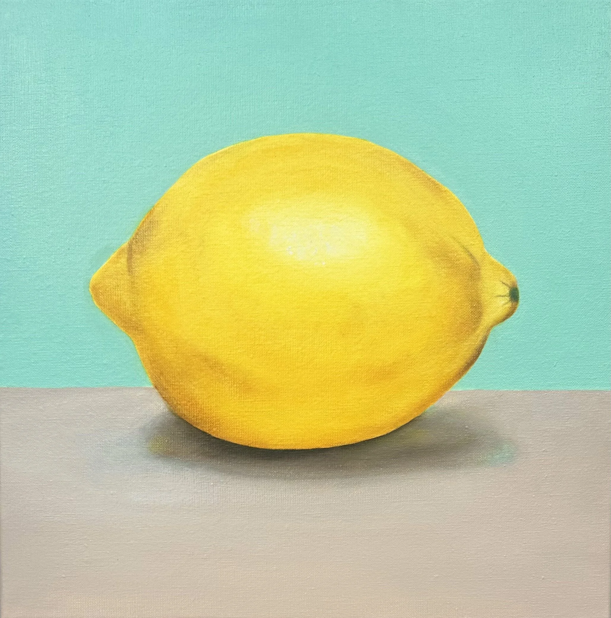 Le gros citron
 Huile sur toile
 40x40 cm