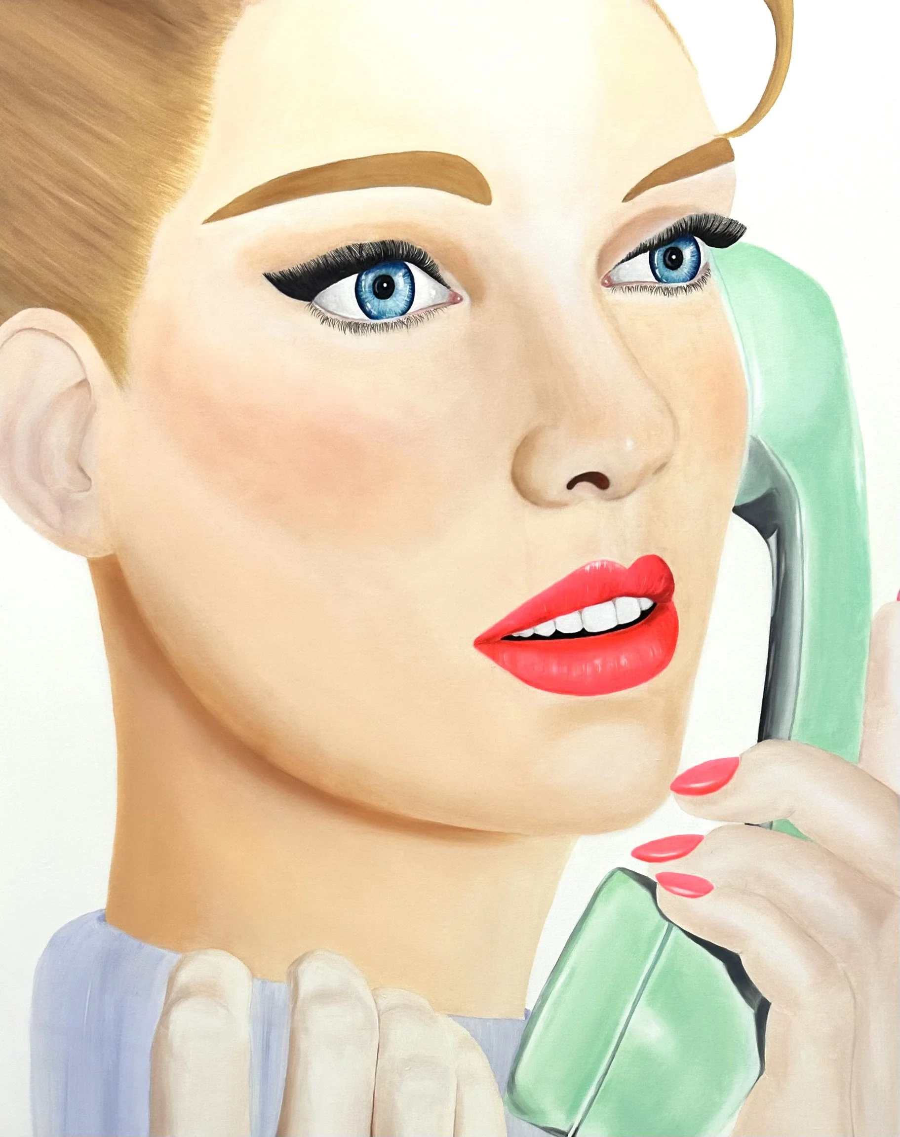 Allo ?
 Huile sur toile
 92x73 cm