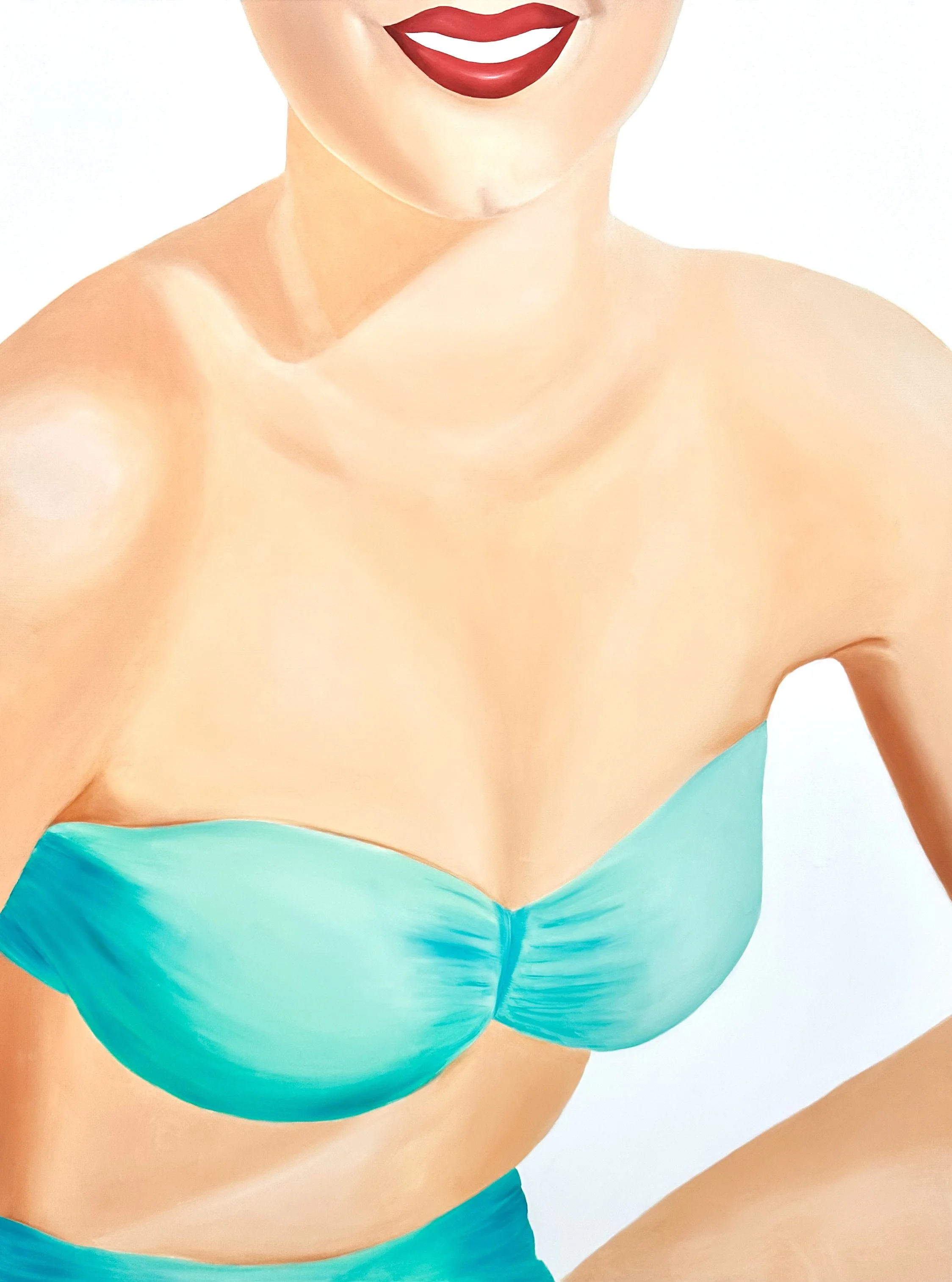 Bain de soleil
 Huile sur toile
 146x114 cm