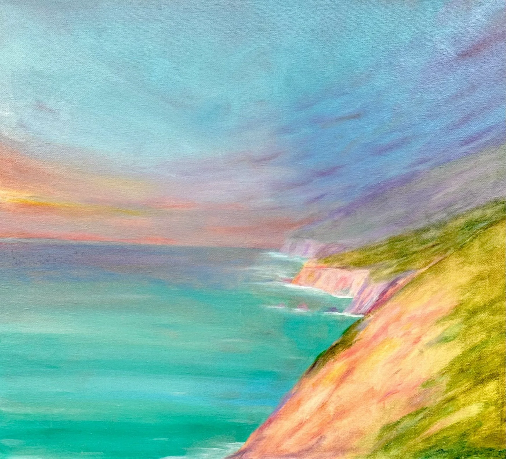 Falaises 
 Huile sur toile
 60x50 cm