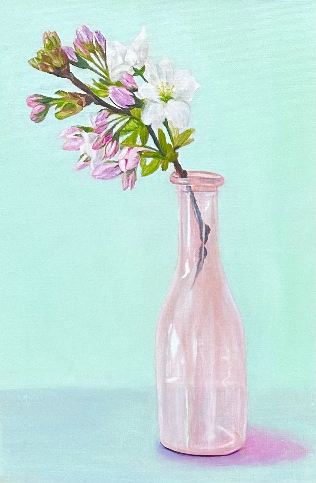 Le bouquet
 Huile sur toile
 20x20 cm
