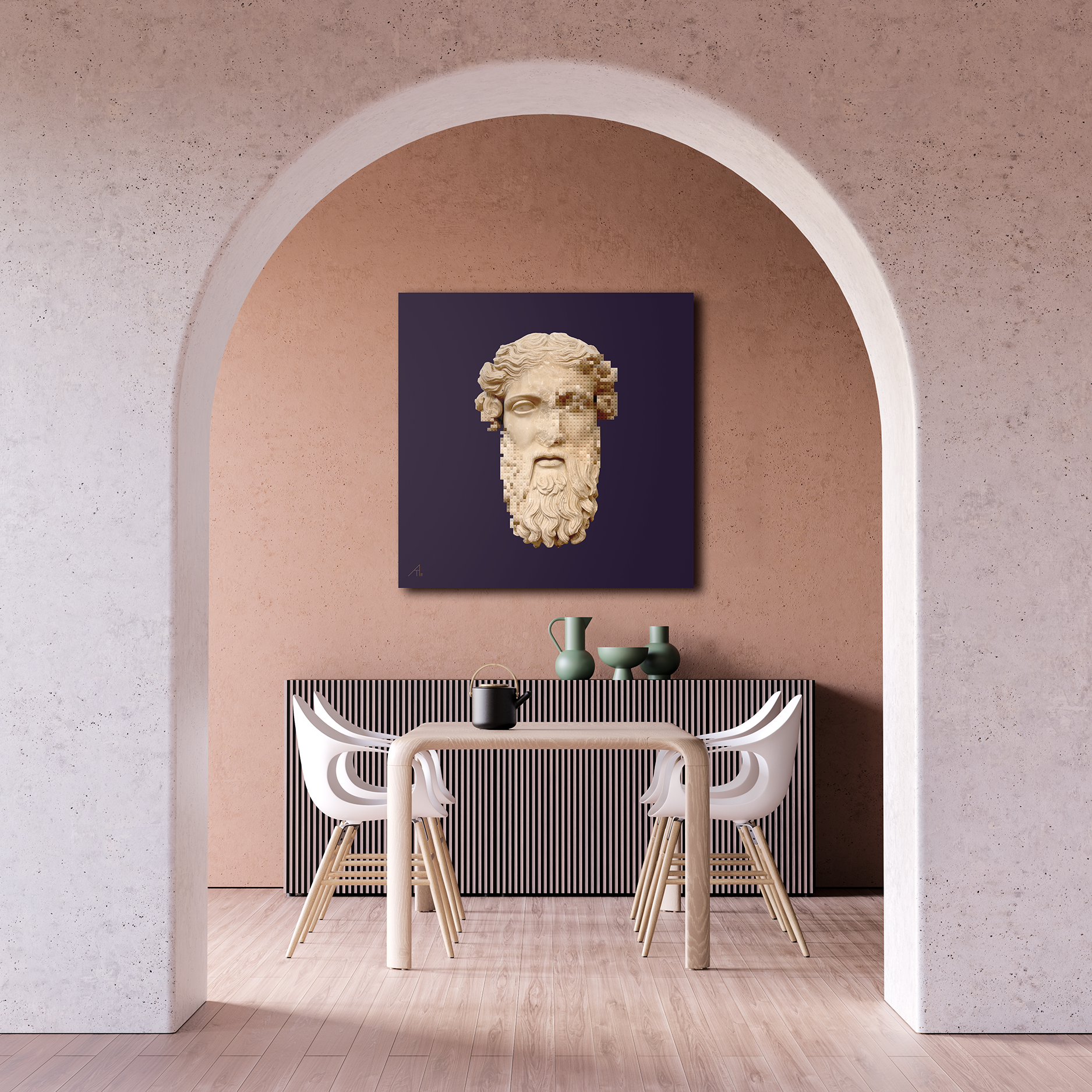 Canvas Print: Dionysus (bricks of madness & myth)