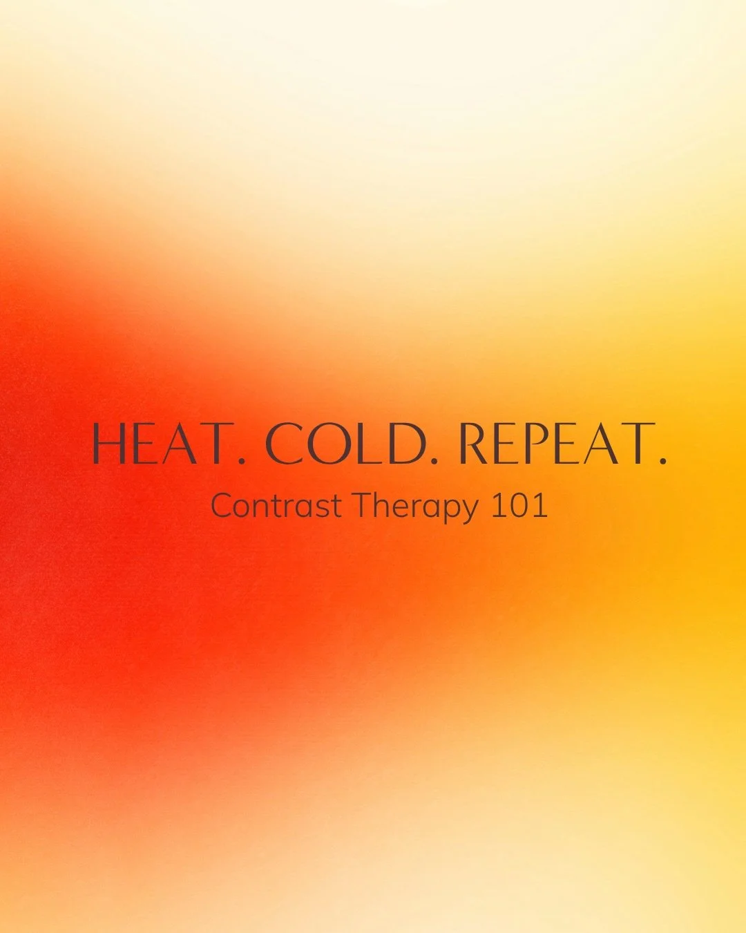 Contrast therapy 101 &mdash; the science behind heat, cold, and why the two work better together. 🔥🧊

Now featuring a four-person contrast room for those who prefer to experience it with others. Founders discount ends April 30. Link in bio.

#homer