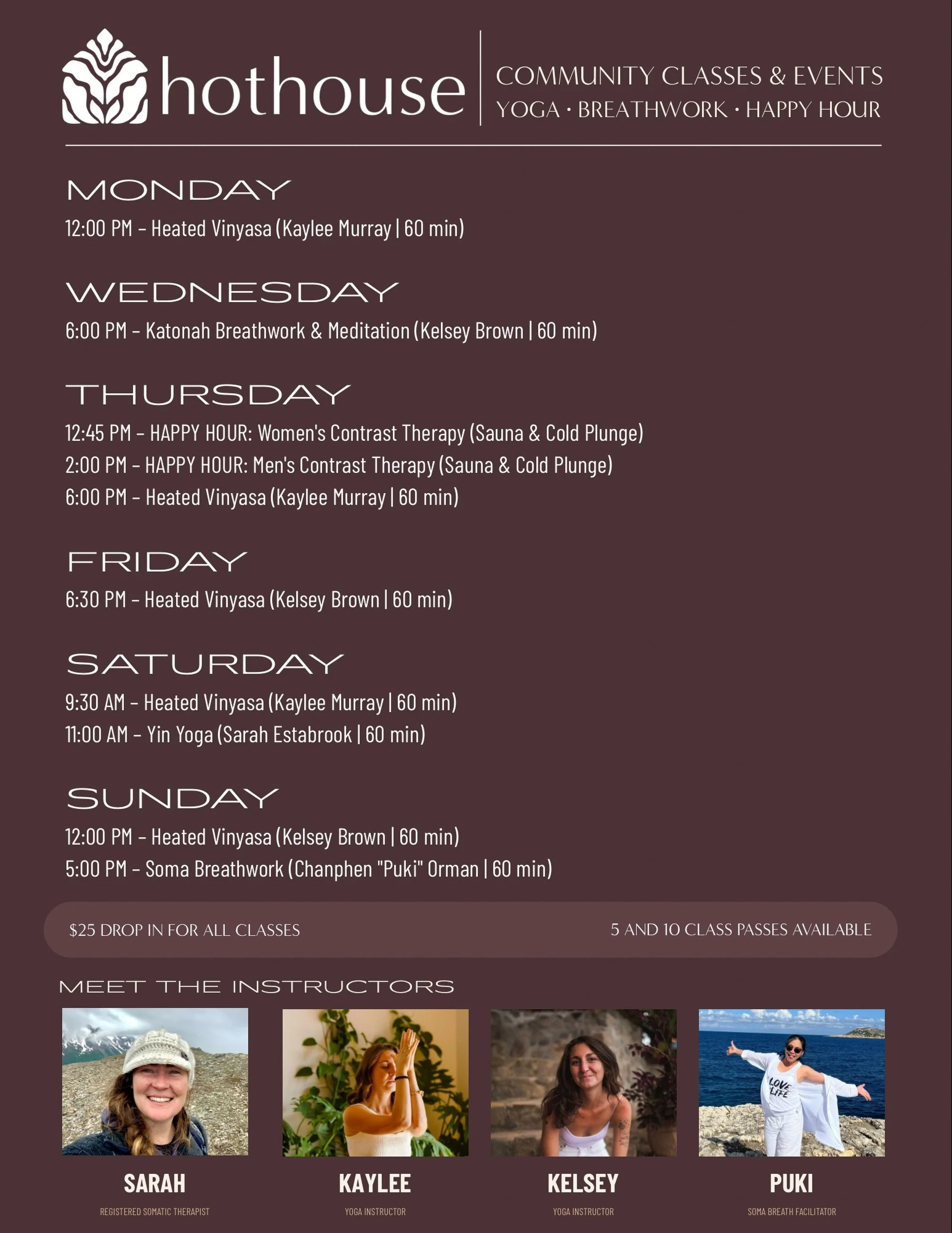 New week. Same classes. Let&rsquo;s go. ❤️&zwj;🔥

#homerhothouse #yoga #breathwork #homeralaska