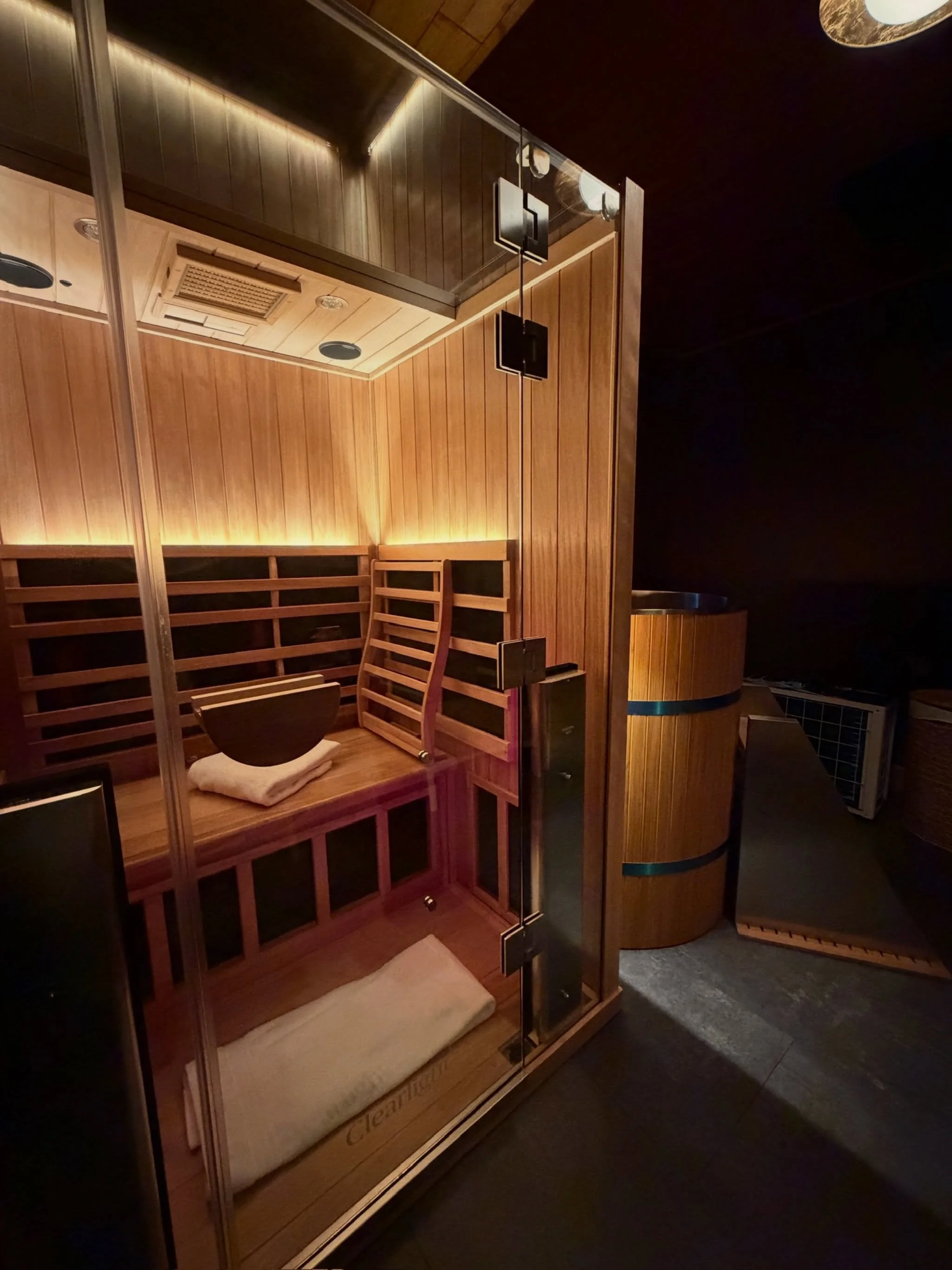 In a world that is always &ldquo;on,&rdquo; we built a dedicated space to intentionally downshift. Infrared sauna. Contrast therapy, heat and cold back to back. Massage. Yoga, breathwork, and a private room when you want the space to yourself.

Wheth