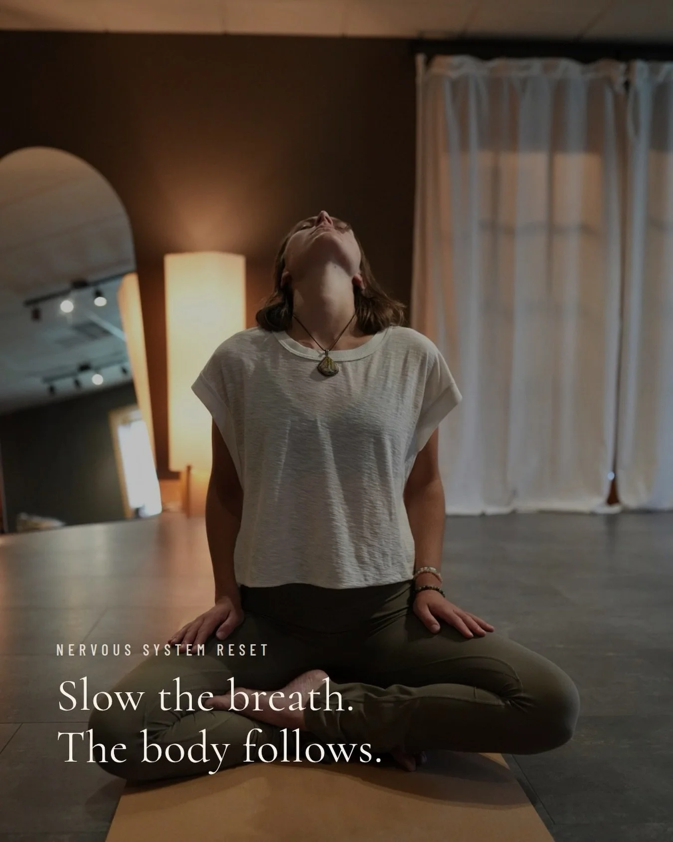 Slow the breath, the body follows

Slow, deliberate breathing signals the vagus nerve to downshift. Heart rate drops, cortisol follows, and the body moves out of fight or flight. It&rsquo;s the same shift that happens in the sauna, the plunge, and on
