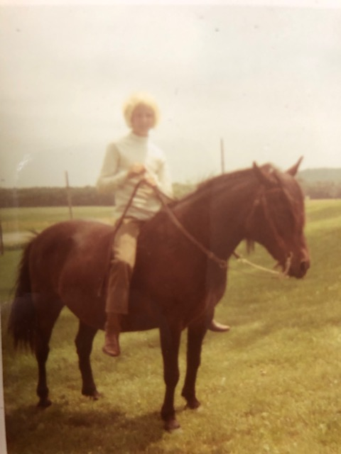 Ginger, 1970. I owe her at least a bushel of oats and apples. She paved the way.