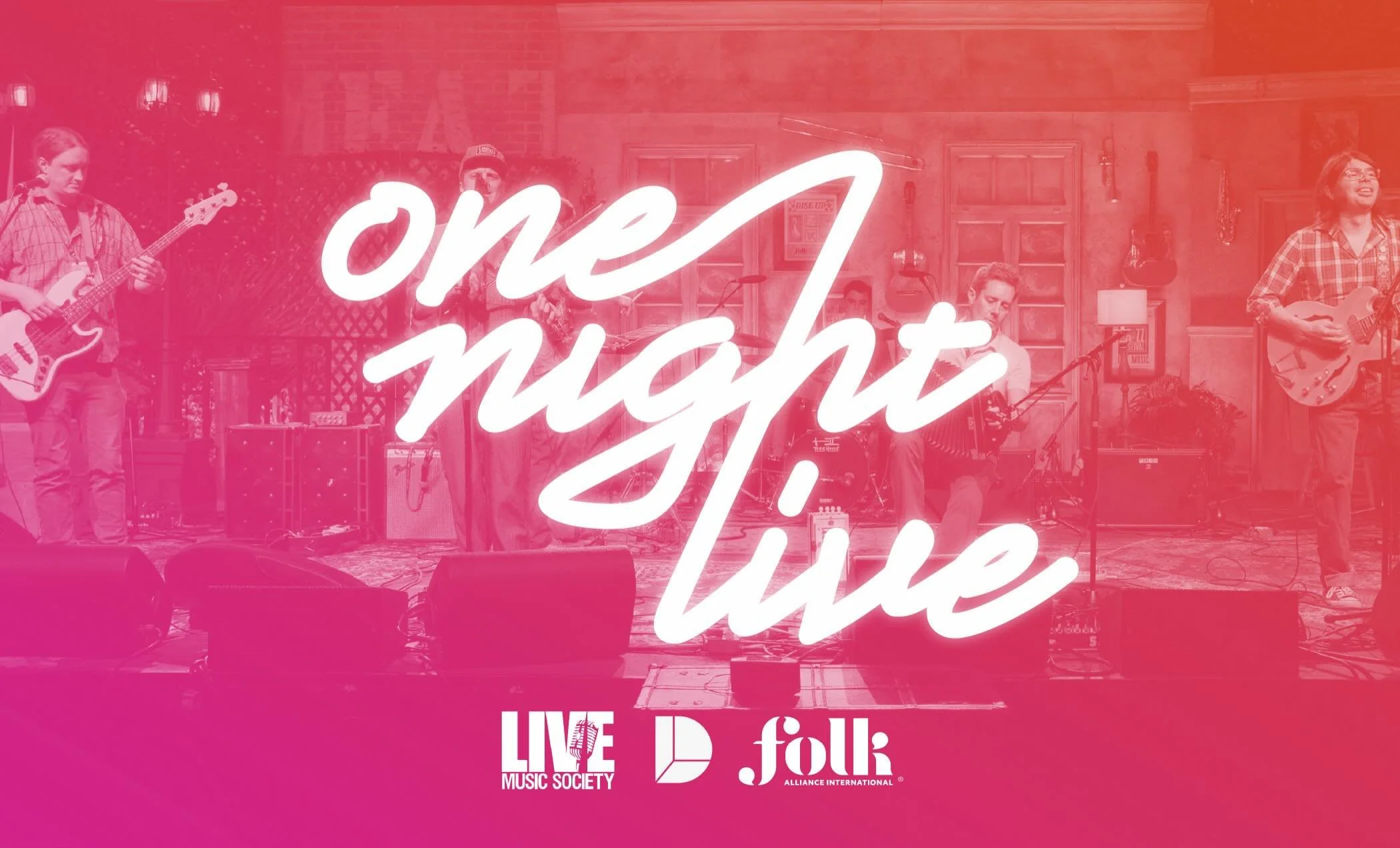 We are excited to announce a collaboration with our friends at Folk Alliance International! One Night Live will coordinate tours for selected FAI Official Showcase Artists as they make their way from across the US to the conference in January 2027.

