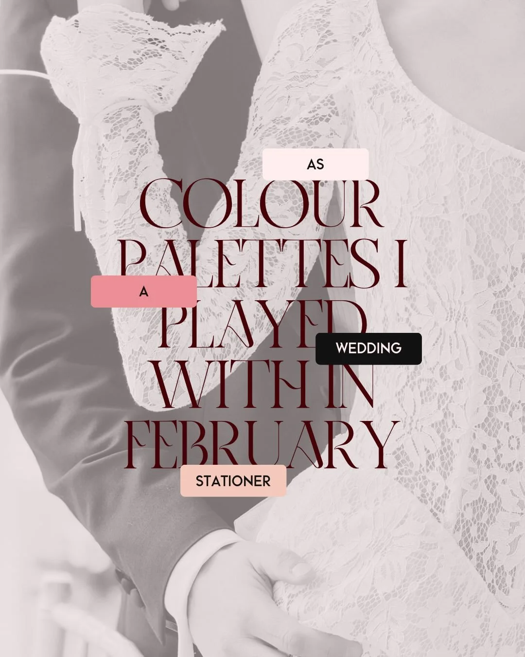 Can&rsquo;t share the designs yet so sharing the colour palettes instead ❤️ 

Definitely one of the hardest things I find about being a stationer - working on all these fab designs but I feel funny about sharing them before the couples big day? I dun