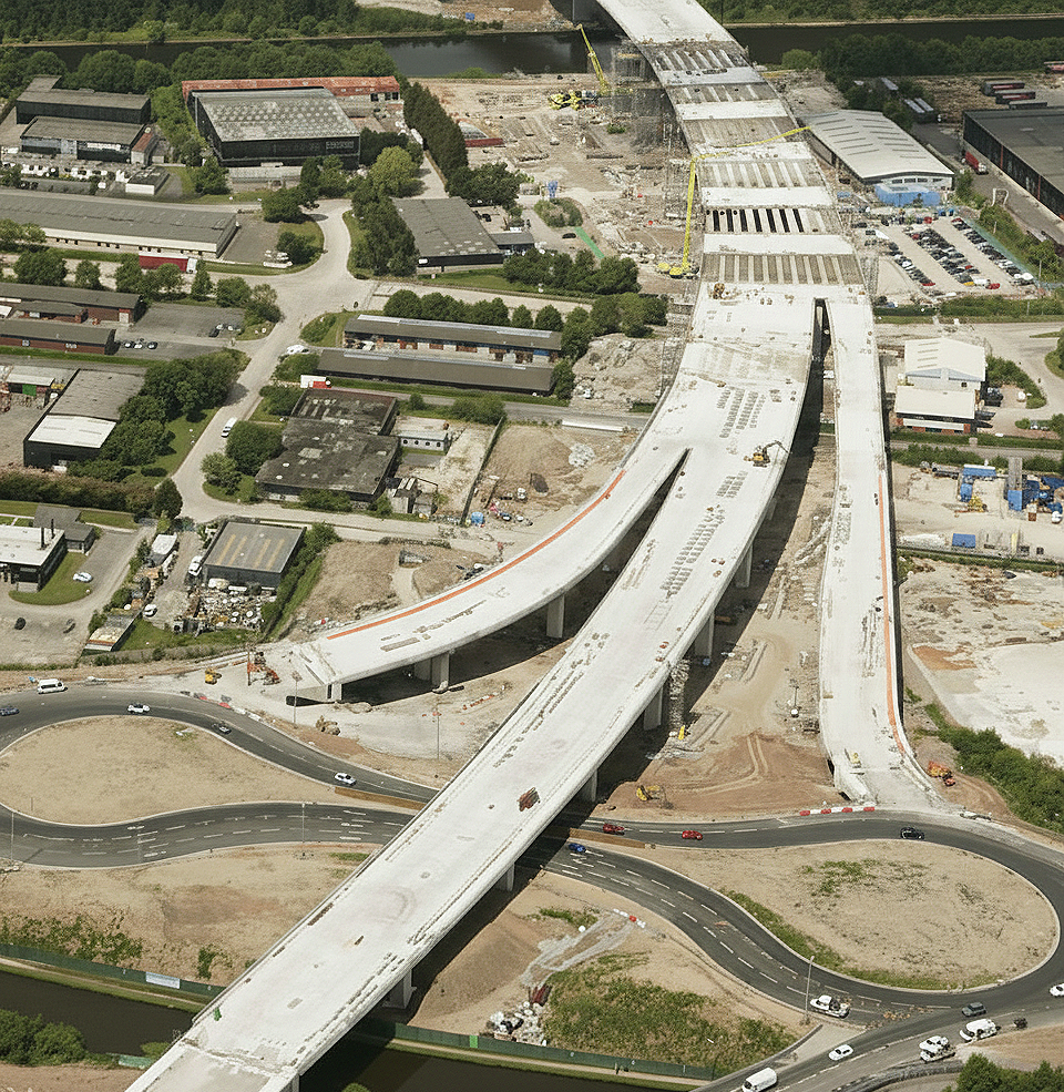 Design development of multi-span concrete viaduct