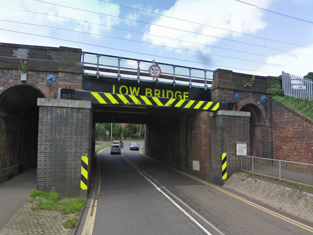 Railway bridge strike