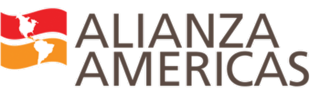Logo of Alianza Americas with a stylized flag design.