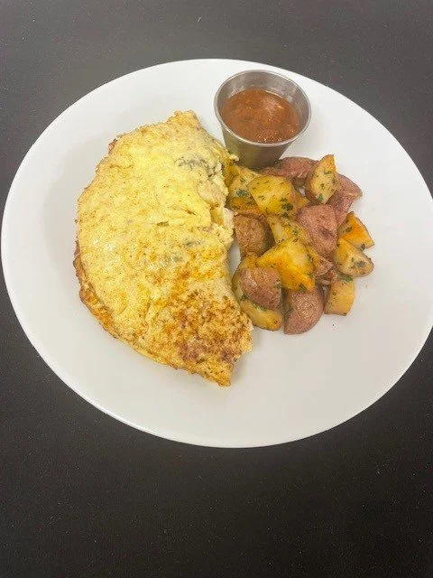 MEAT + CHEESE OMELET