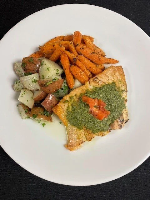 PESTO GRILLED SALMON