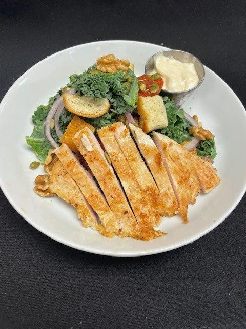 CHICKEN KALE CAESAR SALAD