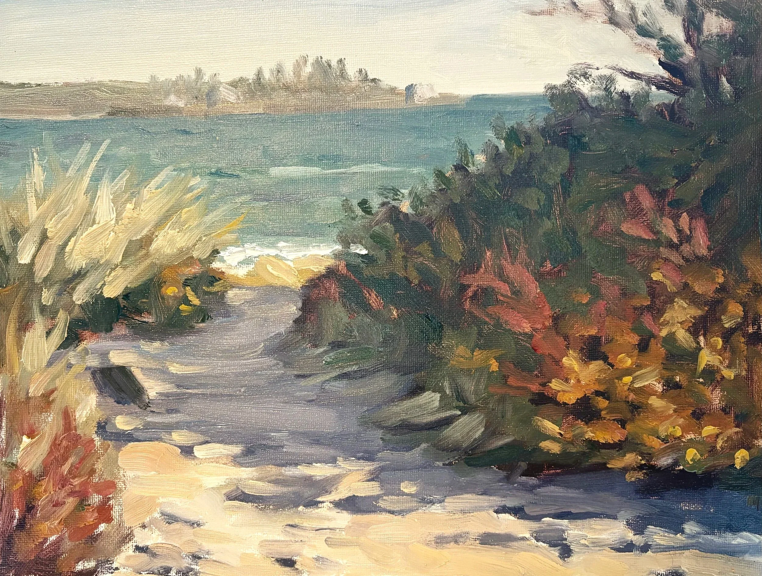 "Beach Path" |  8" by 11" |  Oil on Canvas | Available