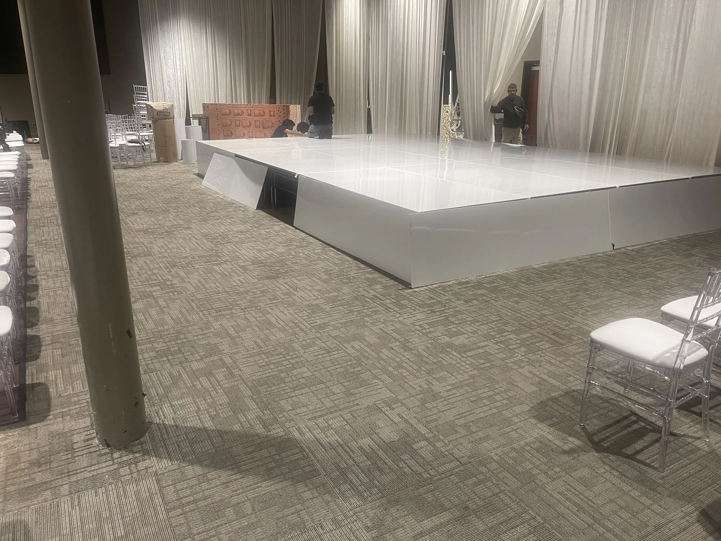 Stage get ready for next event