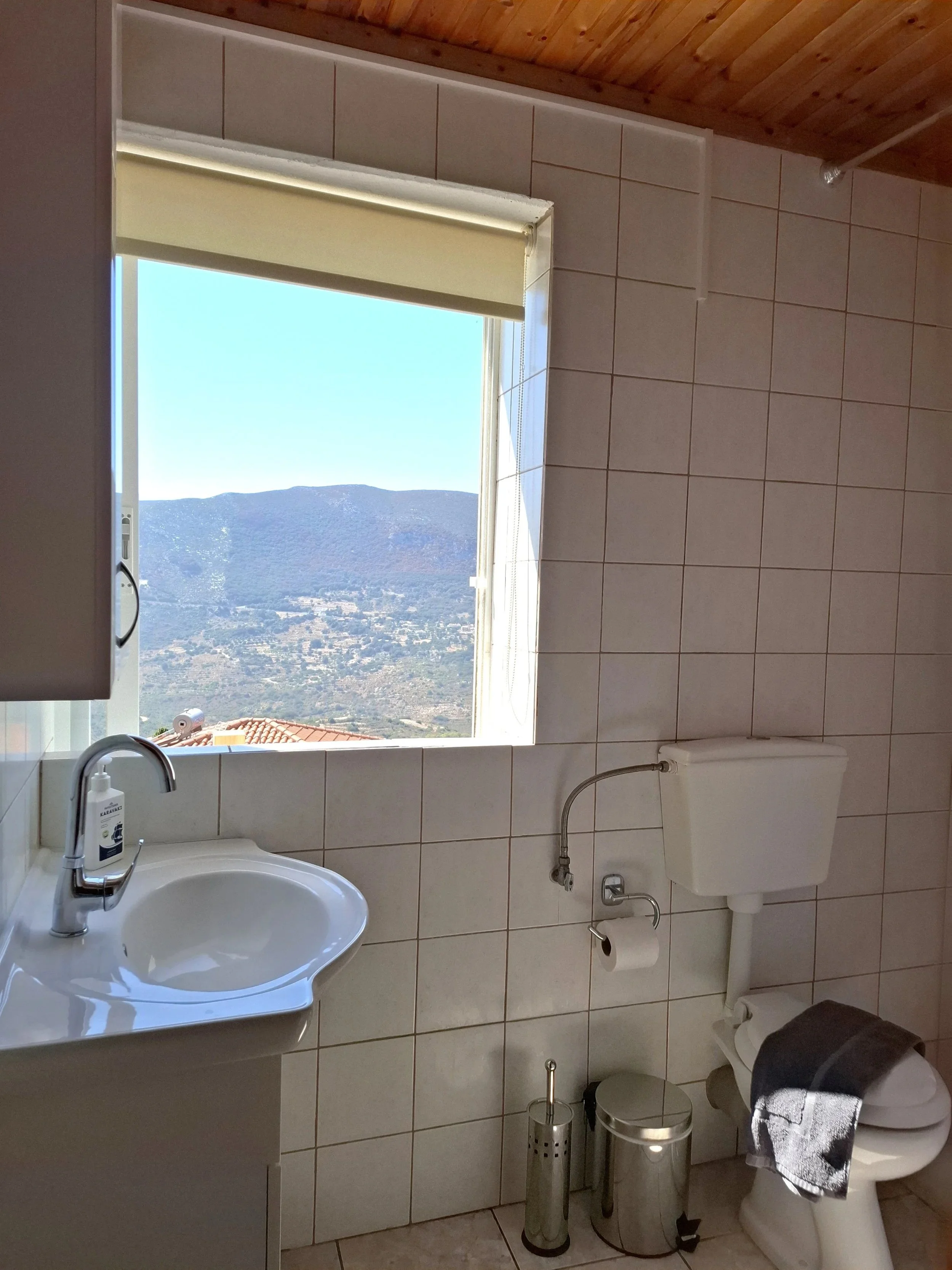 Bathroom with washing machine