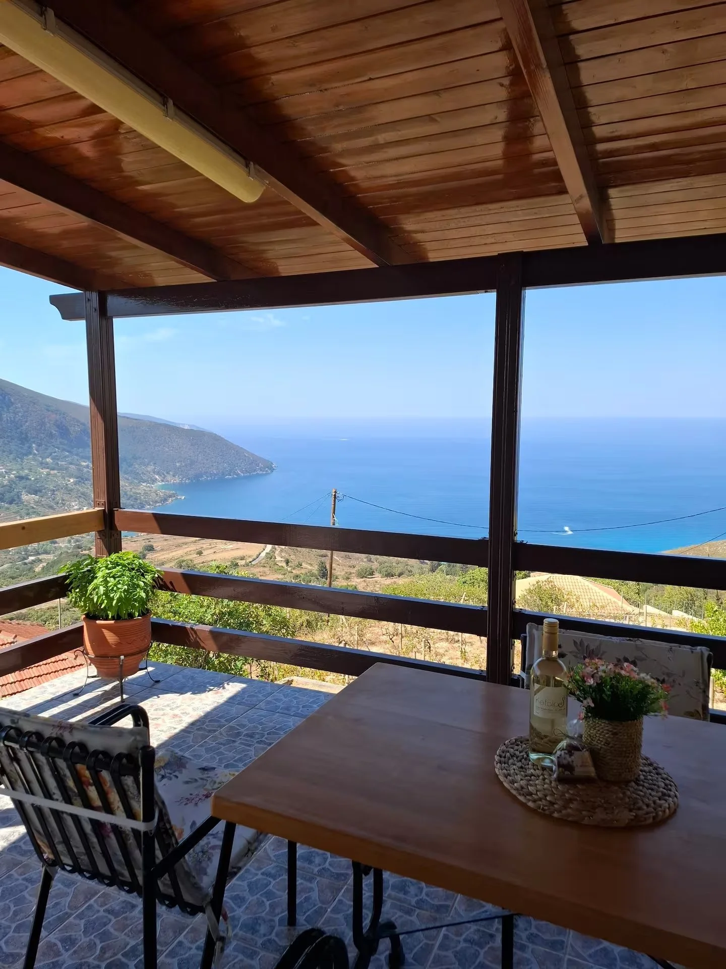 Panoramic Balcony Sea-view over Myrtos Bay