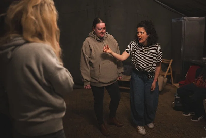 Janey Mac is facilitating an improvisation workshop in Ireland.
