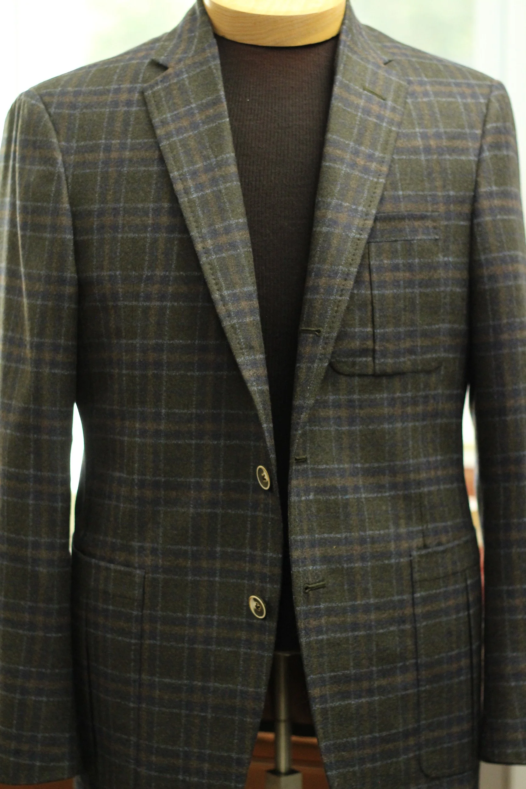 Bards Custom Green Plaid Sport Coat.JPG