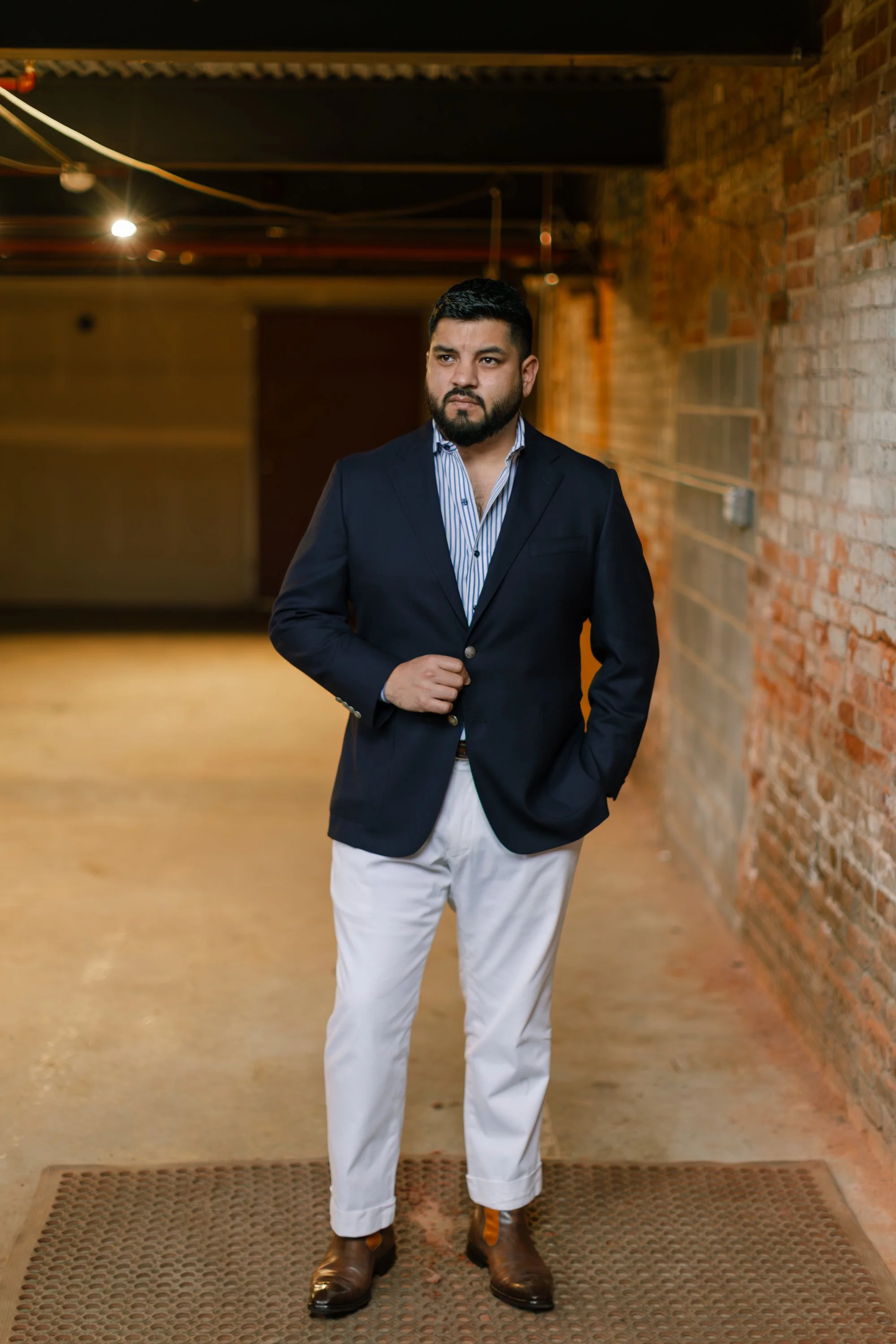 American Fabric Blue Blazer Bards Clothing.jpg