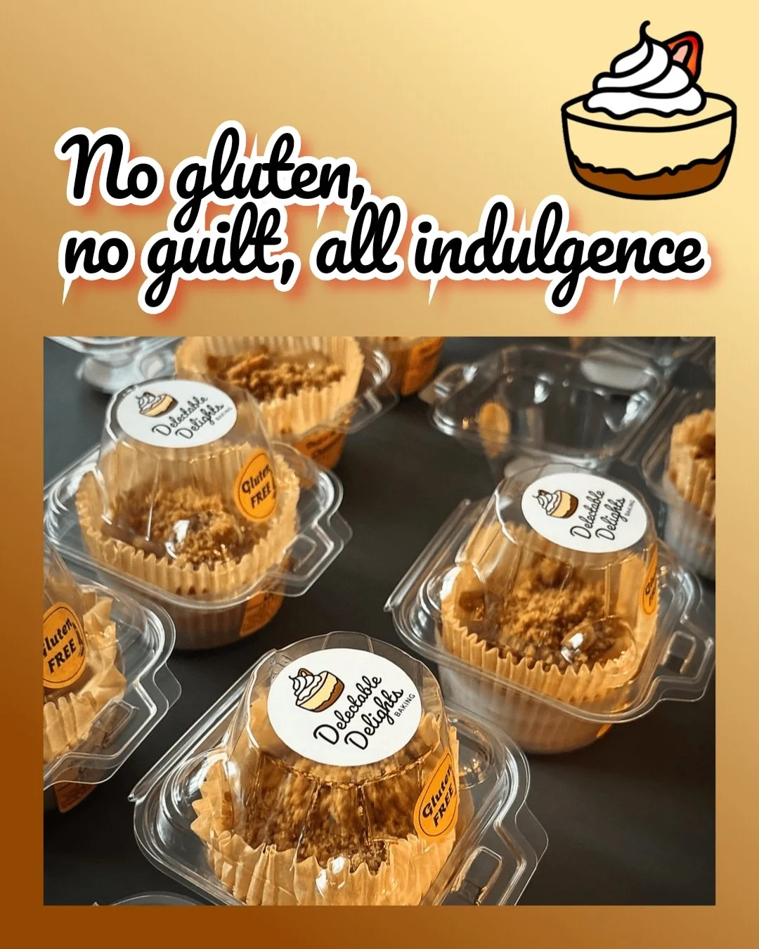 Dietary restrictions shouldn't mean dessert limitations.

At Delectable Delights Baking, we've mastered the art of crafting indulgent treats that cater to every palate.

From vegan to gluten-free mini cheesecakes, we promise joy in every bite.

Join 