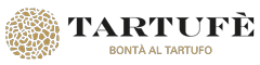 Logo of Tartufè with a gold truffle icon and the text Bontà al Tartufo