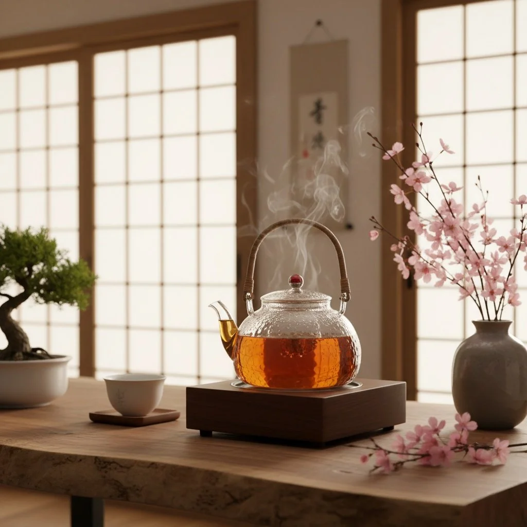 ✨ Rituals of refinement. Our new Glass Teapot is more than a vessel &mdash; it&rsquo;s an invitation to breathe and savor.
Would you steep green tea, oolong, or a delicate floral blend first? 🍵 

***********
#AeonLiving 	#NYCLuxuryHomes #ModernHomes